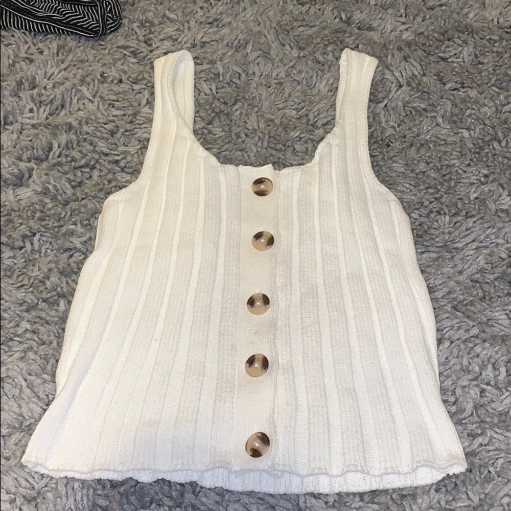 White Crop Top